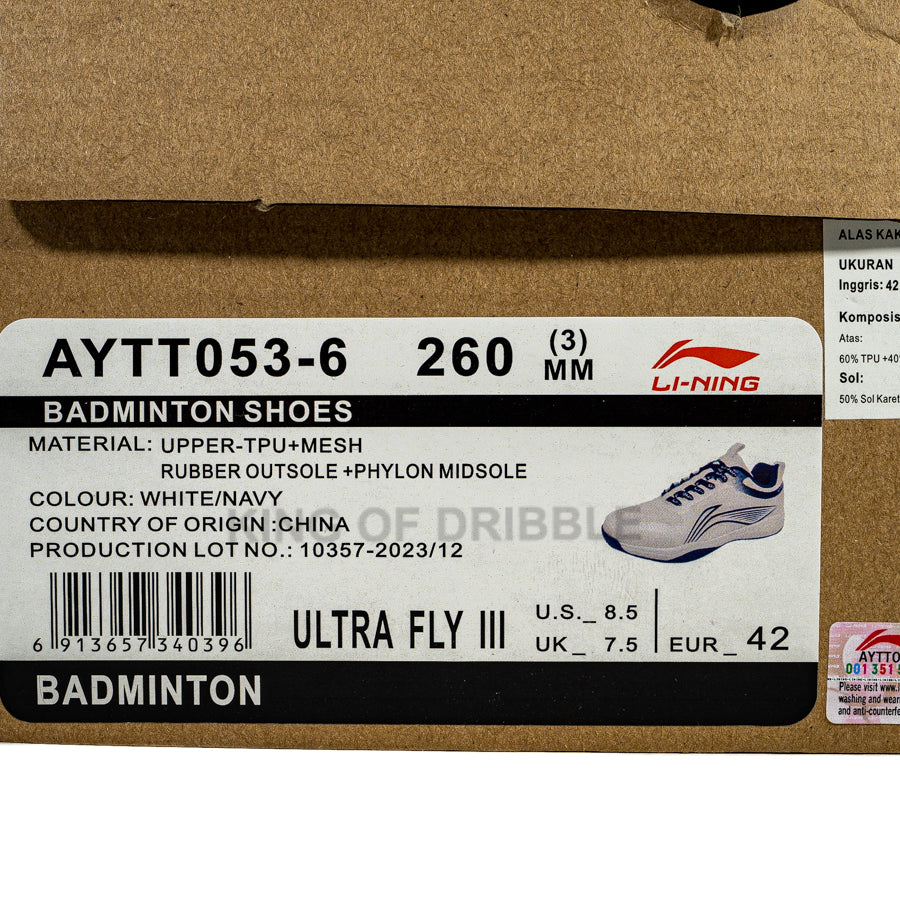 Sepatu Badminton/Bulu Tangkis Li-ning Ultra Fly III AYTT053-6 Original BNIB