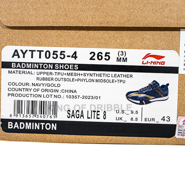 Sepatu Badminton/Bulu Tangkis Li-Ning Saga Lite 8 AYTT055-4 Original BNIB