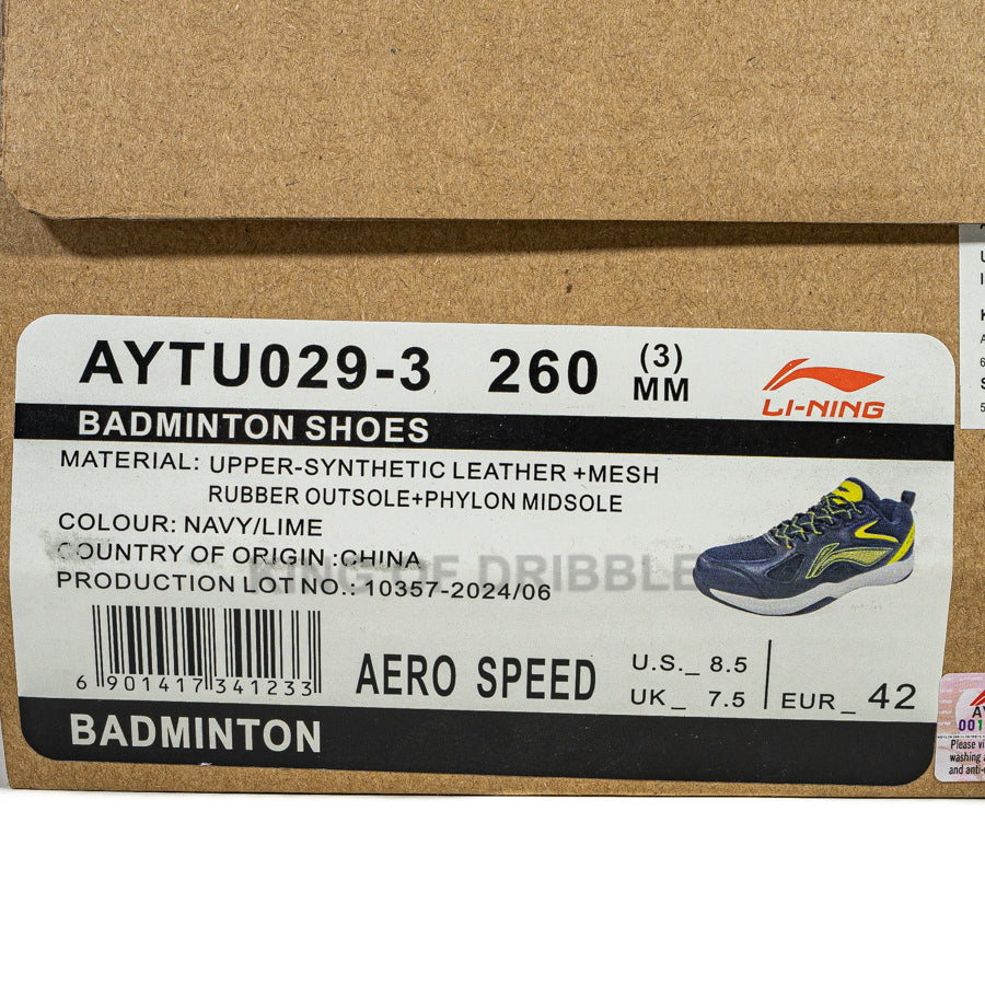 Sepatu Badminton/Bulu Tangkis Li-Ning Aero Speed AYTU029-3 Original BNIB