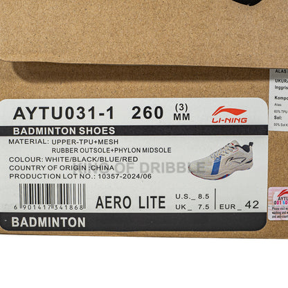 KING OF DRIBBLE Sepatu Badminton/Bulu Tangkis Li-Ning Aero Lite AYTU031-1 Original