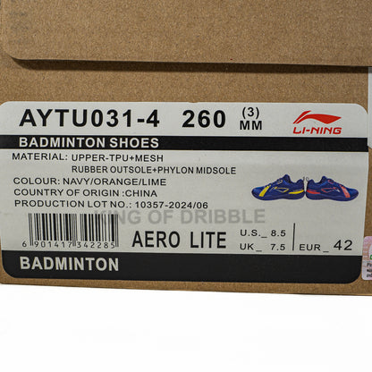 KING OF DRIBBLE Sepatu Badminton/Bulu Tangkis Li-Ning Aero Lite AYTU031-4 Original