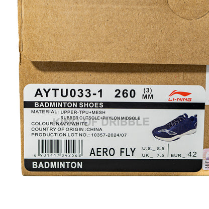 KING OF DRIBBLE Sepatu Badminton/Bulu Tangkis Li-Ning Aero Fly AYTU033-1 Original