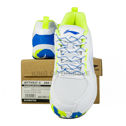 KING OF DRIBBLE Sepatu Badminton/Bulu Tangkis Li-Ning Aero Speed 2.0 AYTV037-3 Original