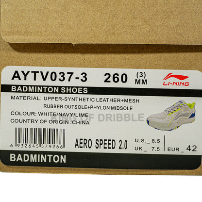 KING OF DRIBBLE Sepatu Badminton/Bulu Tangkis Li-Ning Aero Speed 2.0 AYTV037-3 Original