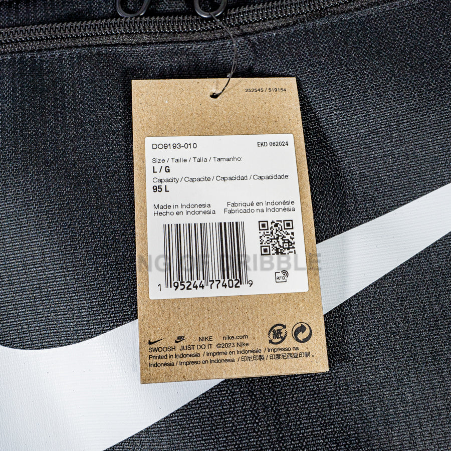 KING OF DRIBBLE Tas Olahraga Nike Brasilia L Duffel 9.5 DO9193-010 Original