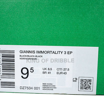 Sepatu Basket Nike Giannis Immortality 3 EP DZ7534-001 Original BNIB