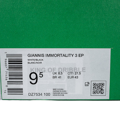 Sepatu Basket Nike Giannis Immortality 3 EP DZ7534-100 Original BNIB