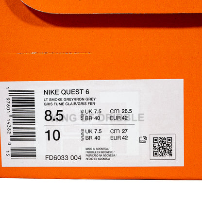 Sepatu Running/Lari Nike Quest 6 FD6033-004 Original BNIB