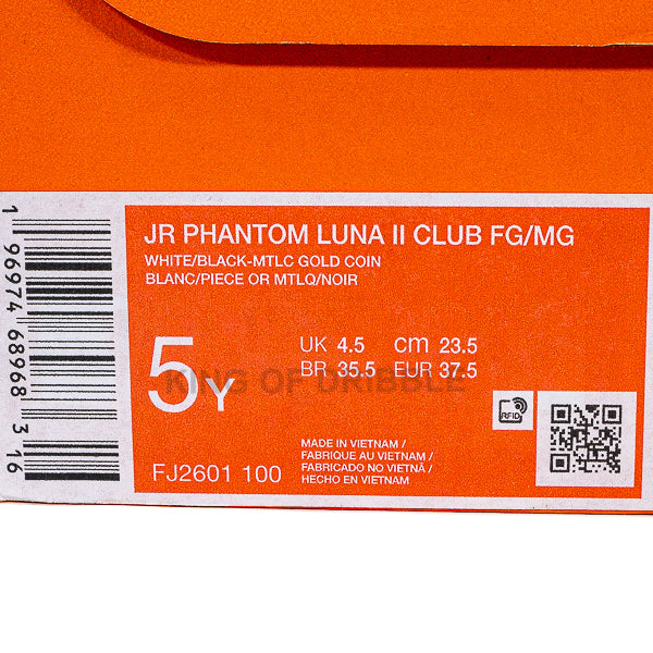 Sepatu Bola Anak Nike JR Phantom Luna II Club FG/MG FJ2601-100 Original BNIB
