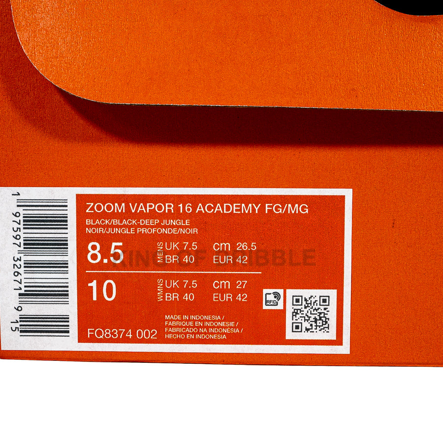 Sepatu Bola Nike Zoom Vpr 16 Academy FG/MG FQ8374-002 Original BNIB