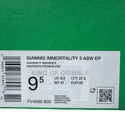 Sepatu Basket Nike Giannis Immortality 3 ASW EP FV4080-600 Original BNIB