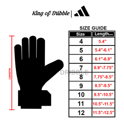 KING OF DRIBBLE Sarung Tangan Kiper Adidas Predator Glove Training JY6311 Original