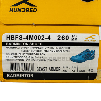 Sepatu Badminton/Bulu Tangkis Hundred Beast Armor HBFS-4M002-4 Original BNIB