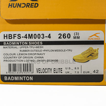 Sepatu Badminton/Bulu Tangkis Hundred Velocity Elite HBFS-4M003-4 Original BNIB