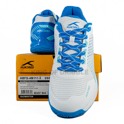 KING OF DRIBBLE Sepatu Badminton/Bulu Tangkis Hundred Beast Max HBFS-4M111-5 Original