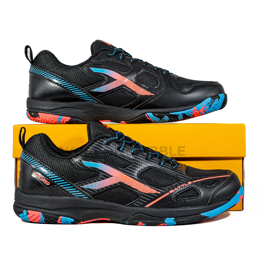 KING OF DRIBBLE Sepatu Badminton/Bulu Tangkis Hundred Battle HBFS-4M112-1 Original