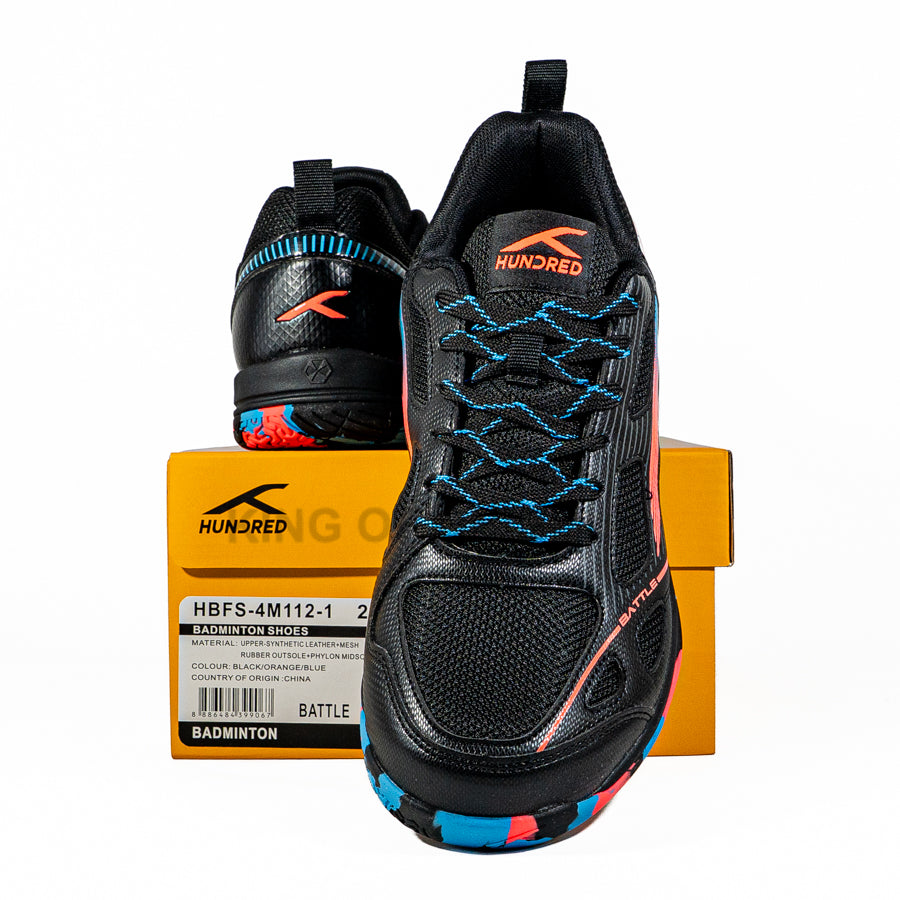 KING OF DRIBBLE Sepatu Badminton/Bulu Tangkis Hundred Battle HBFS-4M112-1 Original