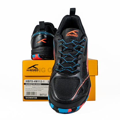 KING OF DRIBBLE Sepatu Badminton/Bulu Tangkis Hundred Battle HBFS-4M112-1 Original