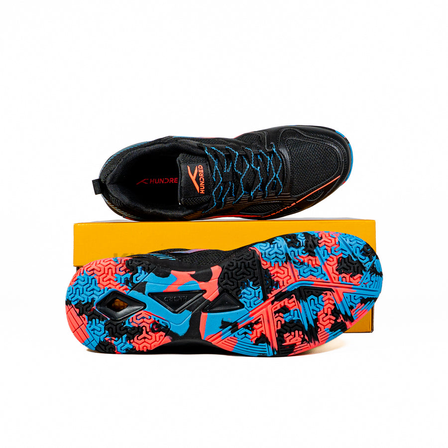 KING OF DRIBBLE Sepatu Badminton/Bulu Tangkis Anak Hundred Battle HBFS-4M112-1 Original