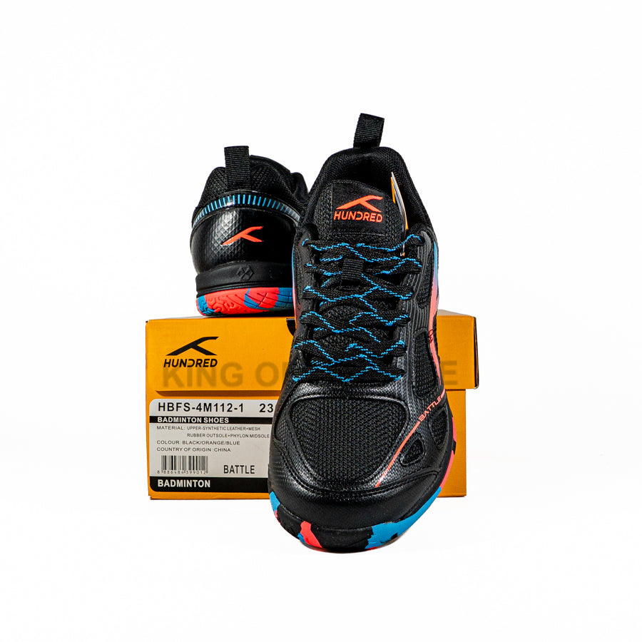 KING OF DRIBBLE Sepatu Badminton/Bulu Tangkis Anak Hundred Battle HBFS-4M112-1 Original
