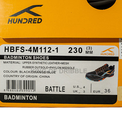KING OF DRIBBLE Sepatu Badminton/Bulu Tangkis Anak Hundred Battle HBFS-4M112-1 Original
