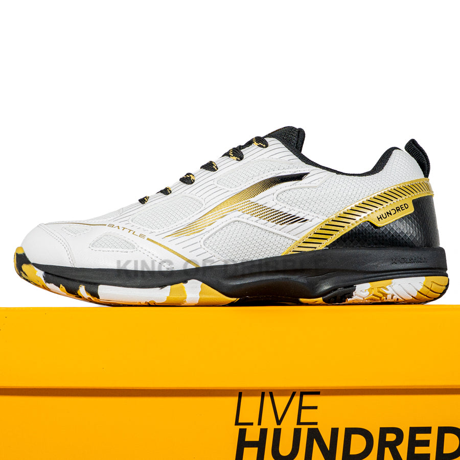 KING OF DRIBBLE Sepatu Badminton/Bulu Tangkis Hundred Battle HBFS-4M112-2 Original