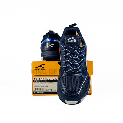 KING OF DRIBBLE Sepatu Badminton/Bulu Tangkis Anak Hundred Battle HBFS-4M112-3 Original