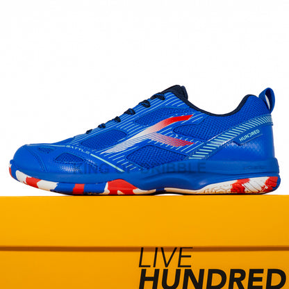 KING OF DRIBBLE Sepatu Badminton/Bulu Tangkis Hundred Battle HBFS-4M112-4 Original