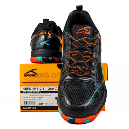 KING OF DRIBBLE Sepatu Badminton/Bulu Tangkis Hundred Battle HBFS-4M112-5 Original