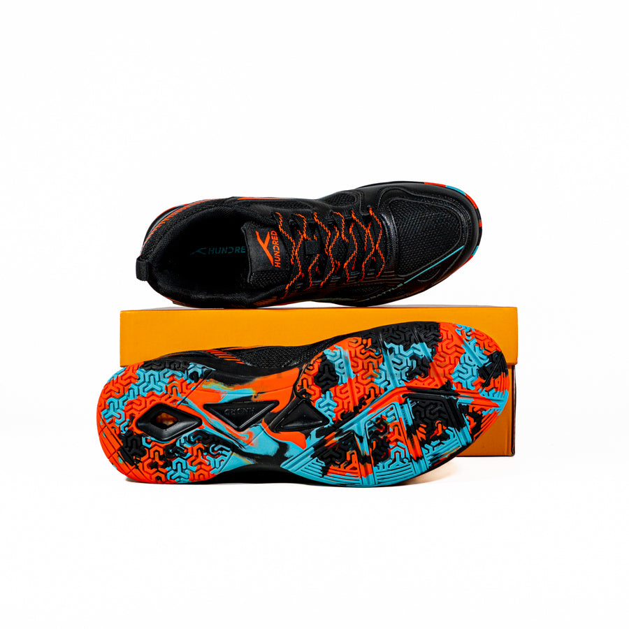 KING OF DRIBBLE Sepatu Badminton/Bulu Tangkis Anak Hundred Battle HBFS-4M112-5 Original