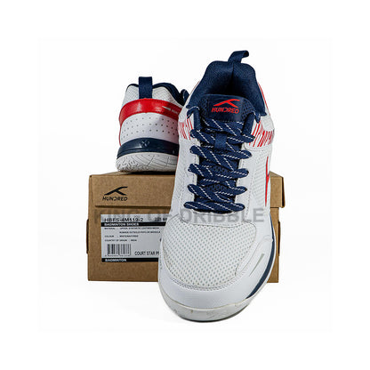 KING OF DRIBBLE Sepatu Badminton/Bulu Tangkis Anak Hundred Court Star Pro HBFS-4M119-2 Original