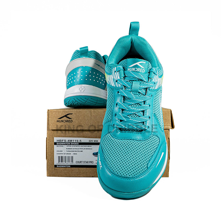 KING OF DRIBBLE Sepatu Badminton/Bulu Tangkis Anak Hundred Court Star Pro HBFS-4M119-5 Original