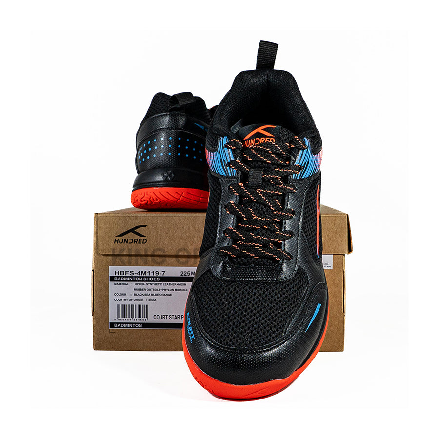 KING OF DRIBBLE Sepatu Badminton/Bulu Tangkis Anak Hundred Court Star Pro HBFS-4M119-7 Original