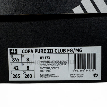 KING OF DRIBBLE Sepatu Bola Adidas Copa Pure III Club FG/MG IE1173 Original
