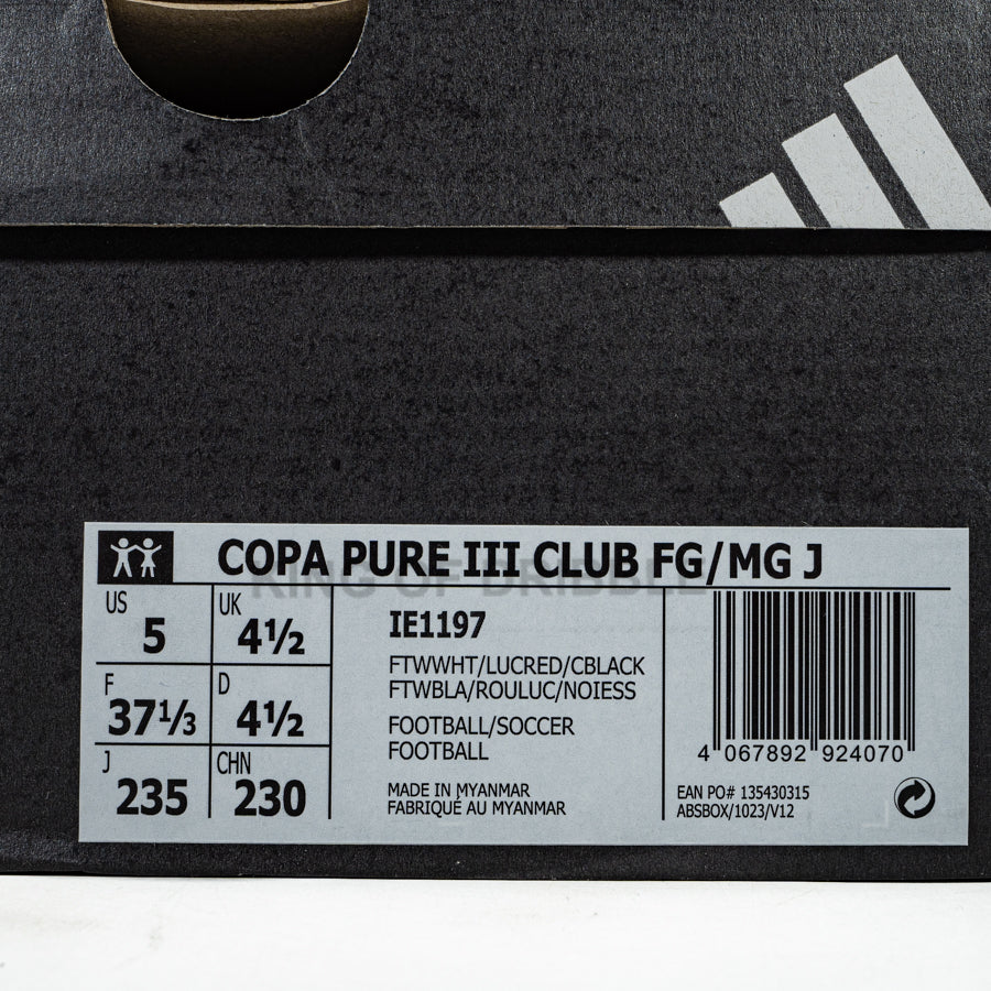 Sepatu Bola Anak Adidas Copa Pure III Club FG/MG JR IE1197 Original BNIB