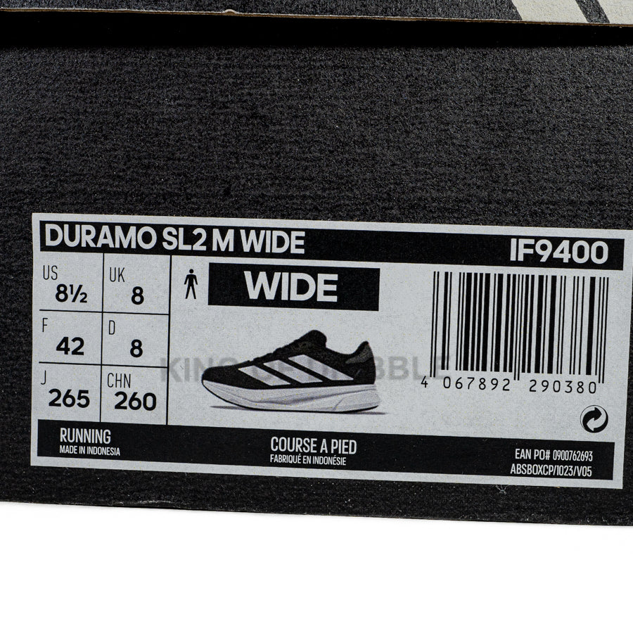 KING OF DRIBBLE Sepatu Running/Lari Adidas Duramo SL2 M Wide IF9400 Original