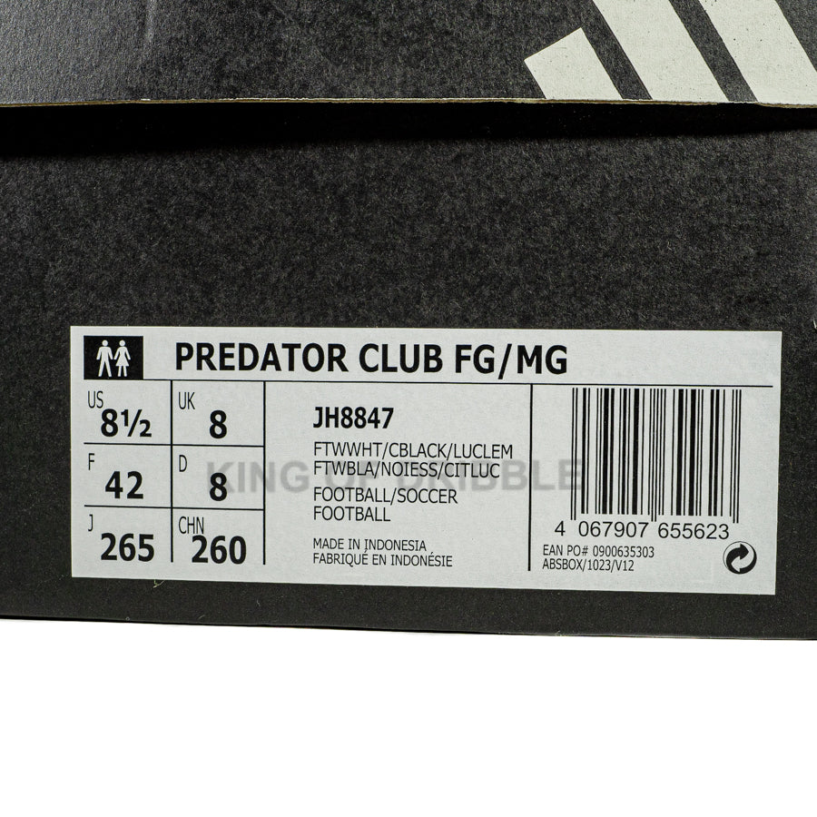 KING OF DRIBBLE Sepatu Bola Adidas Predator Club FG/MG JH8847 Original