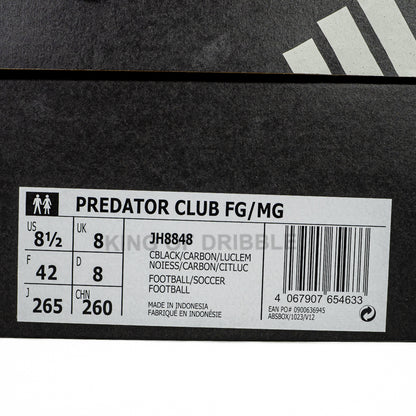 KING OF DRIBBLE Sepatu Bola Adidas Predator Club FG/MG JH8848 Original