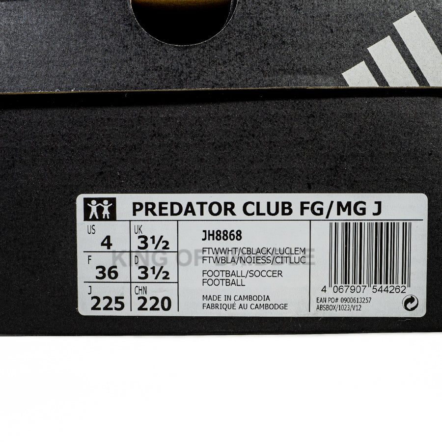KING OF DRIBBLE Sepatu Bola Anak Adidas Predator Club FG/MG JR JH8868 Original