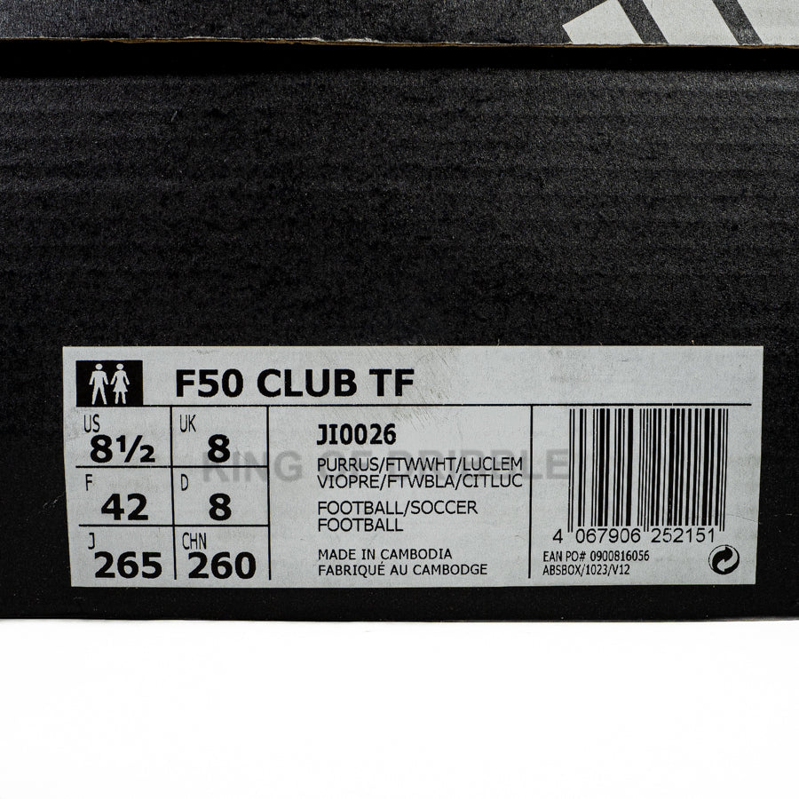KING OF DRIBBLE Sepatu Mini Soccer Adidas F50 Club TF JI0026 Original