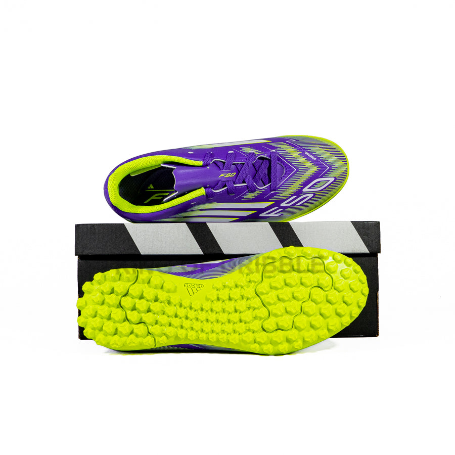KING OF DRIBBLE Sepatu Mini Soccer Anak Adidas F50 Club TF JR JI0039 Original
