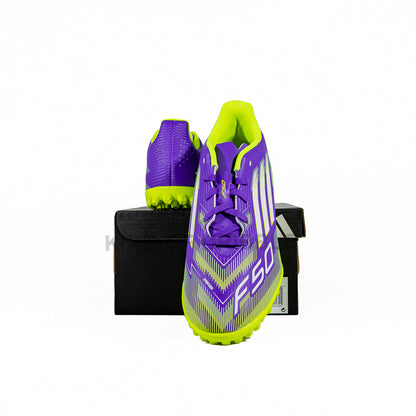 KING OF DRIBBLE Sepatu Mini Soccer Anak Adidas F50 Club TF JR JI0039 Original