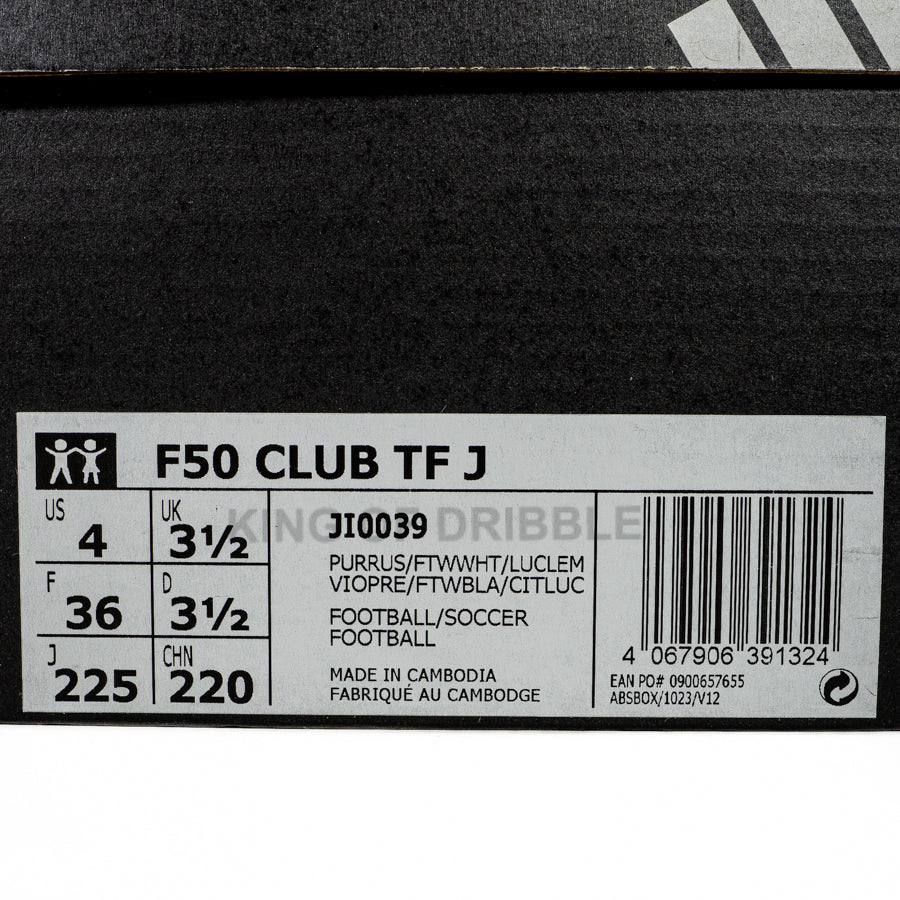 KING OF DRIBBLE Sepatu Mini Soccer Anak Adidas F50 Club TF JR JI0039 Original