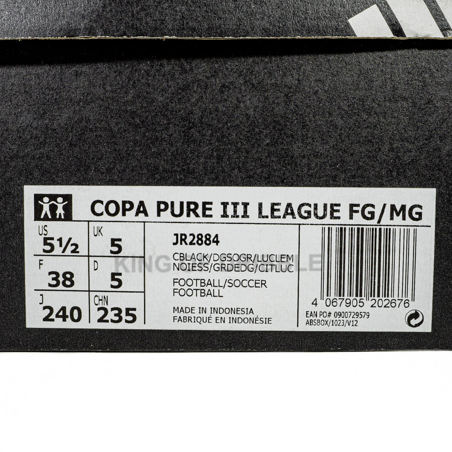 KING OF DRIBBLE Sepatu Bola Anak Adidas Copa Pure III League FG/MG JR JR2884 Original