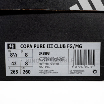 KING OF DRIBBLE Sepatu Bola Adidas Copa Pure III Club FG/MG JR2898 Original