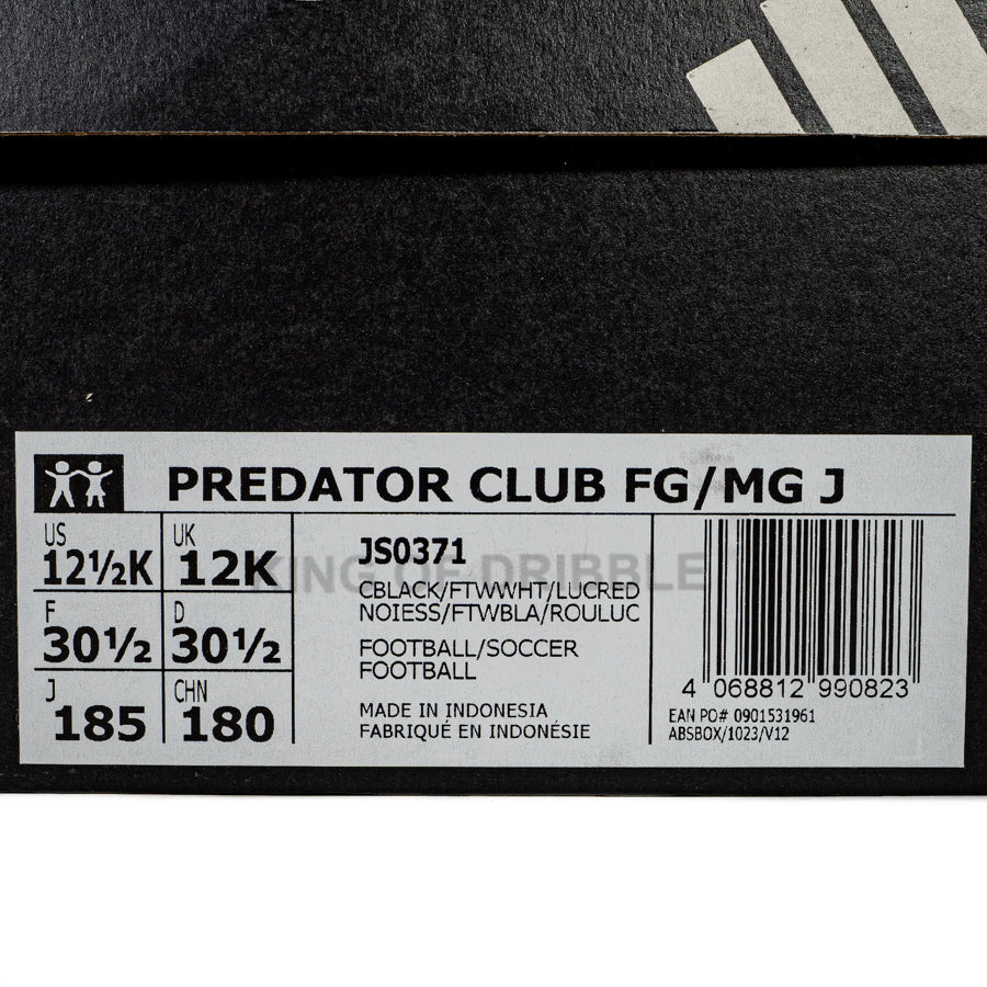 KING OF DRIBBLE Sepatu Bola Anak Adidas Predator Club FG/MG JR JS0371 Original