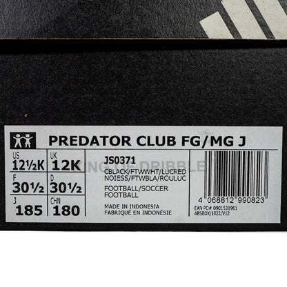 KING OF DRIBBLE Sepatu Bola Anak Adidas Predator Club FG/MG JR JS0371 Original