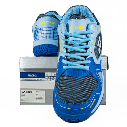 KING OF DRIBBLE Sepatu Badminton/Bulu Tangkis Yonex Mach 2 MACH-2-NBW Original