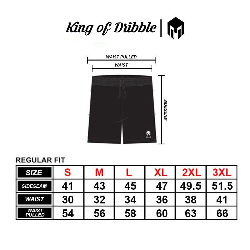 KING OF DRIBBLE Celana Training Mills Liquid Short Pant 7.0 03100304-10 Original