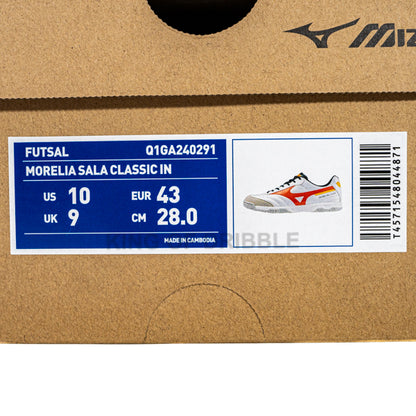 Sepatu Futsal Mizuno Morelia Sala Classic IN Q1GA240291 Original BNIB